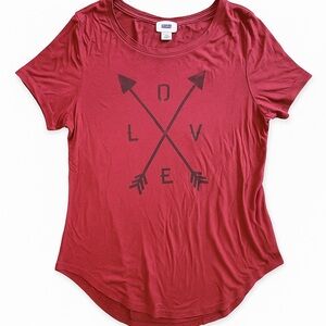 Old Navy LOVE Arrow Graphic Tee | Size Large